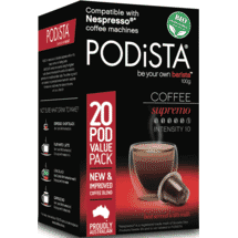 PODiSTA Supremo Coffee Pods 20pk