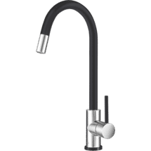 Hafele Mixer Tap Two Tone Black and Stainless Steel