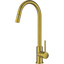 Hafele Mixer Tap Gold Brushed Stainless Steel Pullout Sprayer