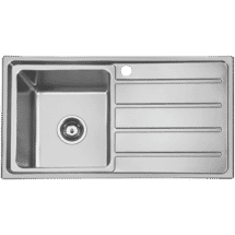 Hafele Squareline Plus Single Bowl Sink with Right Hand Drainer