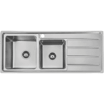 Hafele Squareline Plus 1 & 3/4 Bowl With Right Hand Drainer
