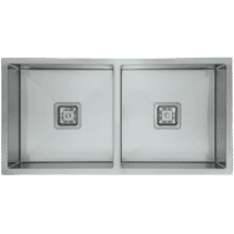 Hafele Squareline Sink G3 Double Lines Stainless Steel