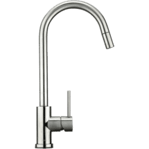 Hafele Stainless Steel Gooseneck Mixer Tap with Pull Out Nozzle
