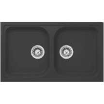 Hafele Quartz Sink G2 Double Bowl Onyx