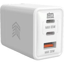 STM 65W 3xPort Power Adapter Universal White