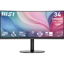 MSI 34" UWQHD 1500R Curved Black Monitor