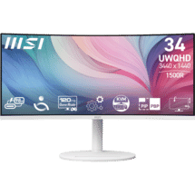 MSI 34" UWQHD 1500R Curved White Monitor