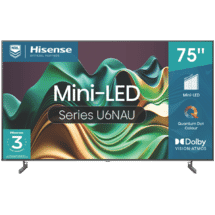 Hisense 75" U6NAU Mini-LED 4K QLED Smart TV 24