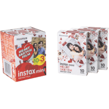 Instax Mini Heart Sketch Film 30Pk