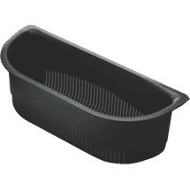 Oliveri AC7220 MONET D SHAPE COLANDER CHARCOAL
