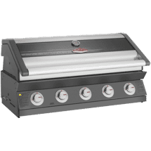 BeefEater 1600 Series Dark 5 Burner Built In BBQ w/ Cast Iron Burners & Grills - Body Only