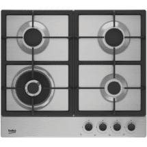 Beko 60cm 4 Burner Stainless Steel Gas Cooktop