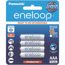 Eneloop AAA Rechargeable Batteries 4 Pack