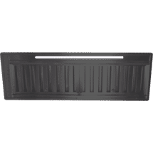 Glemgas 85cm Integrated Rangehood Black Stainless Steel