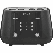 DeLonghi Eclettica 4 Slice Toaster Bold Black