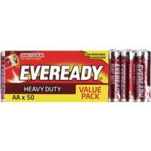 Eveready Heavy Duty AA 50 PK
