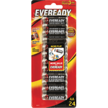 Eveready Heavy Duty AA Batteries 24 Pack