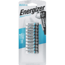 Energizer Max Plus AAA Batteries 10 Pack