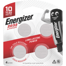 Energizer Lithium Coin CR2032 4PK