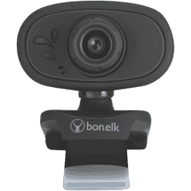 Bonelk USB Webcam, Clip On, 720p (Black)