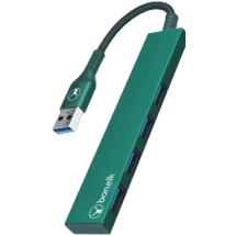 Bonelk Long-Life USB-A 4 Port USB Hub (Green)
