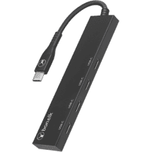 Bonelk Long-Life USB-C to 4 Port USB-C 3.0 Slim Hub (Black)
