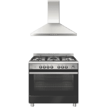 Emilia EM90PKMB Freestanding Cooking Pack EM965GEMB + CK90FP