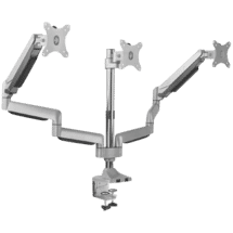 Ergovida Gas Spring Triple Monitor Arm with USB & Media Port