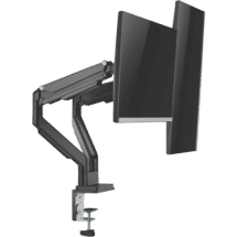 Ergovida Black Gas Spring Dual Monitor Arms