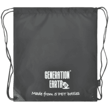 Generation Earth Recycled Drawstring Bag (Black)