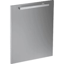 Miele 60cm Clean Steel Door Panel with H 7000 Pure Line oven Handle
