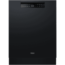 Haier Built Under Steam Dishwasher Black