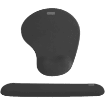 Crest Ergonomic Keyboard & Mouse Pad (Black)