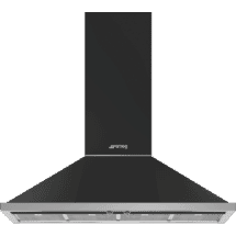 Smeg PF 120cm Portofino Black Canopy Rangehood