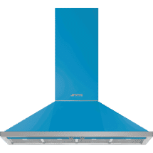 Smeg PF 120cm Portofino Turquoise Canopy Rangehood