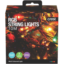 Crest RGB Christmas String Lights (10M)
