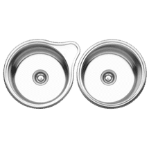 Oliveri Round Bowl Topmount Sink With Tap Landin