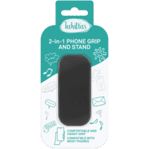 Techxtras 2-in-1 Phone Grip and Stand (Black)