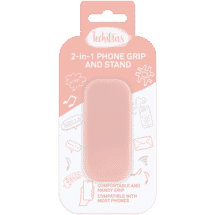 Techxtras 2-in-1 Phone Grip and Stand (Pink)
