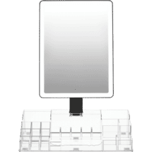 Homedics Radiance LED Beauty Mirror with Organiser Black