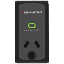 Monster Single Socket Surge Protector (Black)