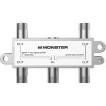 Monster Digital Coaxial 4 Way Splitter