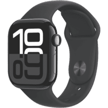 Apple Watch Series 10 GPS 42mm Jet Black Aluminium - Black Sport Band - S/M