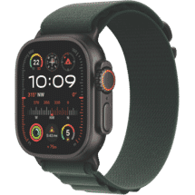 Apple Watch Ultra 2 GPS + Cellular 49mm Black Titanium - Dark Green Alpine Loop - M