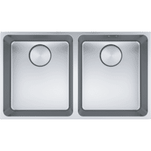 Franke Mythos Double Bowl Bare S/S Sink Undermount