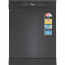 Omega 60cm Freestanding Dishwasher Black Stainless Steel