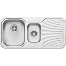 Oliveri 1 & 1/2 Bowl Inset Sink with Drainer