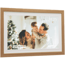 Qpix 15.6" WiFi Digital Photo Frame 32GB - Oak
