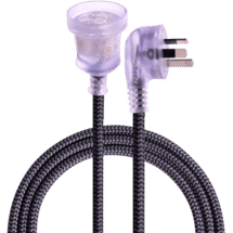Crest Decord Braided Extension Lead 3m (Black)