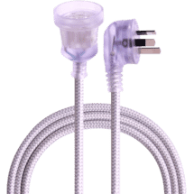 Crest Decord Braided Extension Lead 3m (Grey)